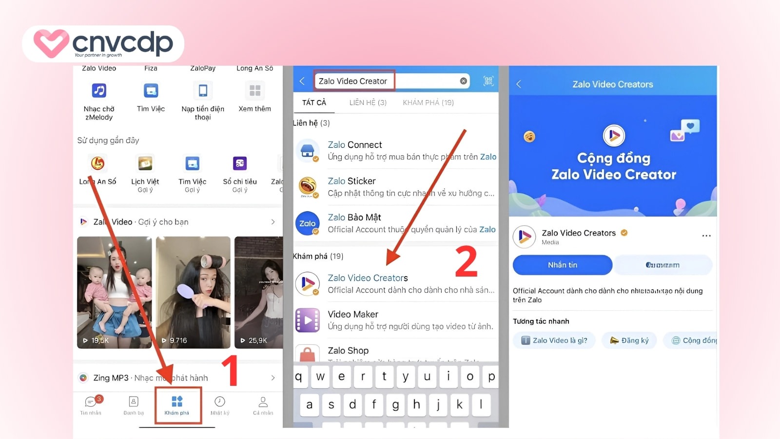 Zalo Video là gì? Cách xem, tạo và đăng ký Zalo Video siêu ĐƠN GIẢN 7 huong dan dang ky tai khoan Zalo Video tren dien thoai