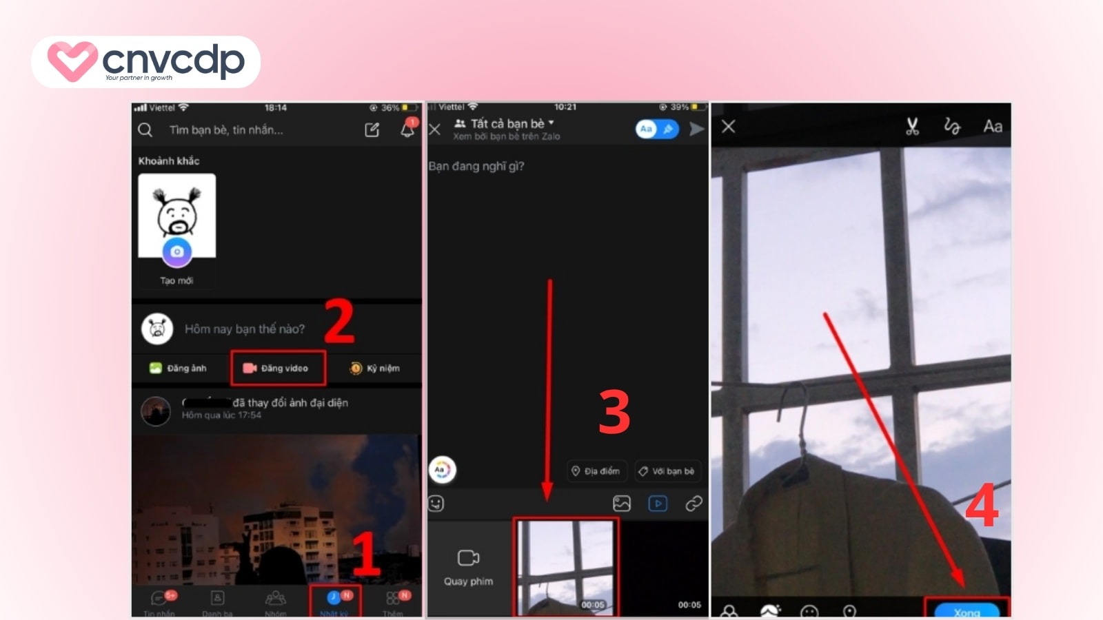 Zalo Video là gì? Cách xem, tạo và đăng ký Zalo Video siêu ĐƠN GIẢN 14 huong dan tao va dang Video tren Zalo Video