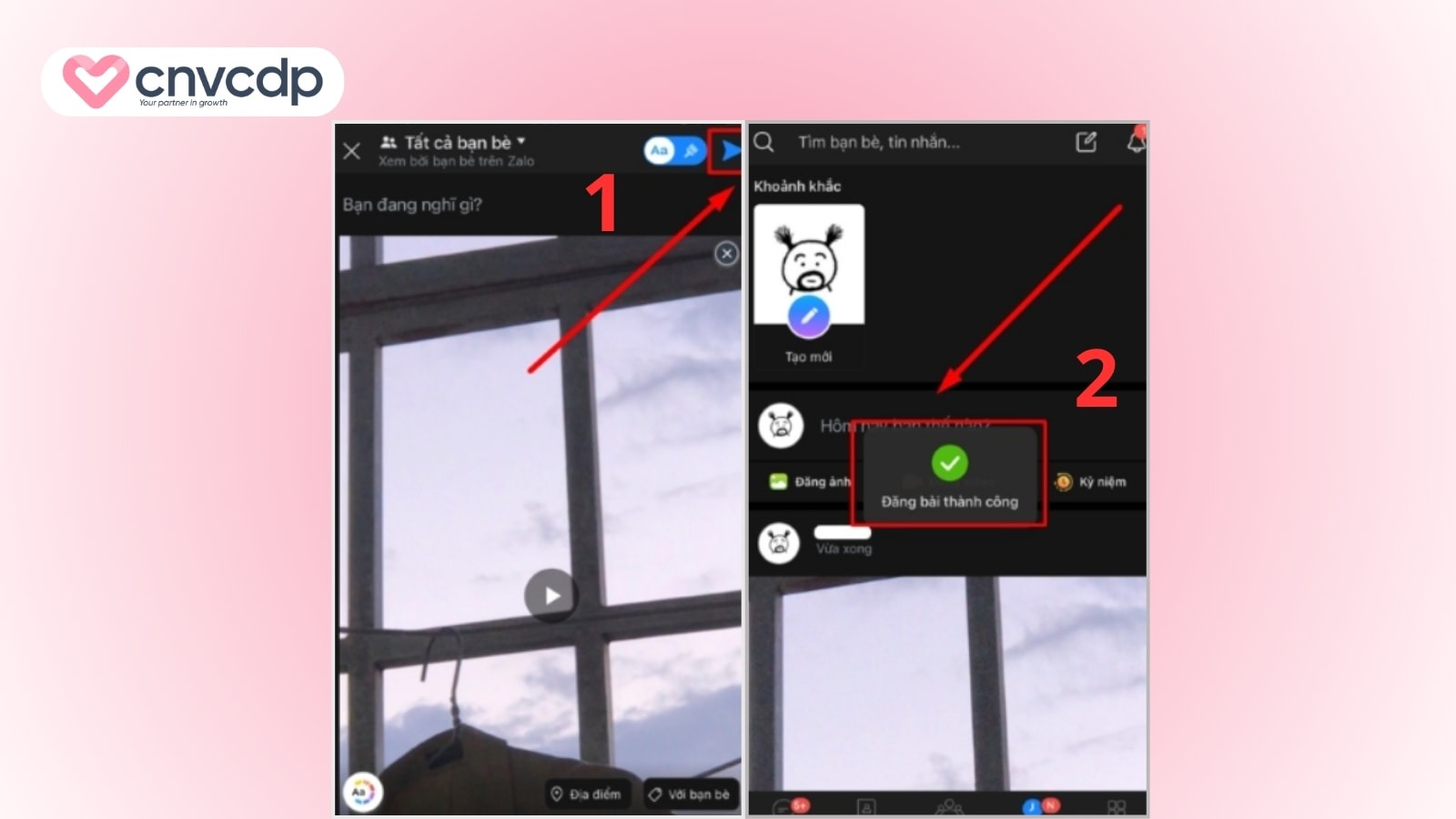 Zalo Video là gì? Cách xem, tạo và đăng ký Zalo Video siêu ĐƠN GIẢN 15 cach tao va dang Video tren nen tang Zalo Video