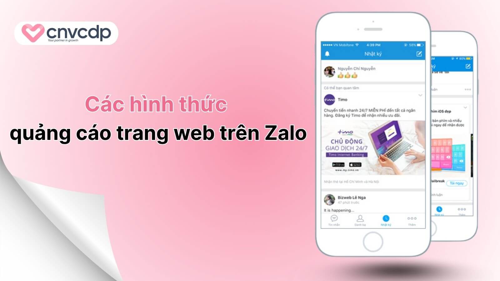 Hướng dẫn chi tiết tạo quảng cáo website trên zalo NHANH và HIỆU QUẢ 4 Nhung cach thuc quang cao trang web tren Zalo