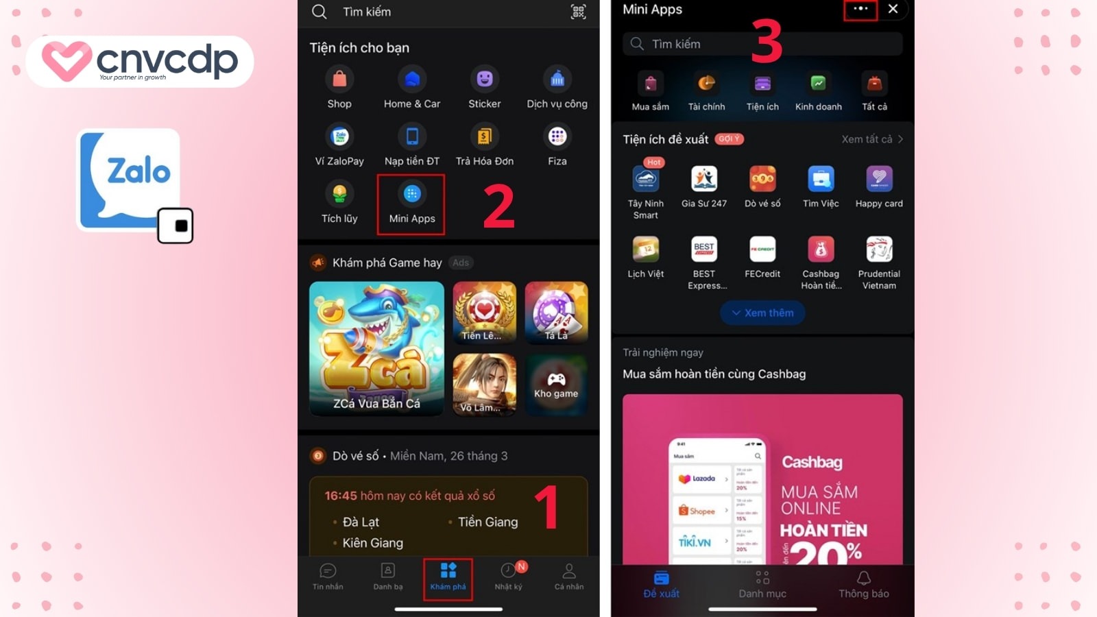 Mẹo thu nhỏ Mini Apps trên Zalo ĐƠN GIẢN và nhanh chóng 4 meo thu nho mini apps tren Zalo