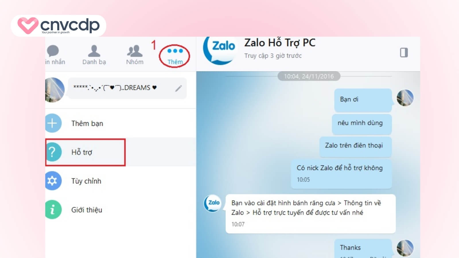 Tài khoản Zalo bị khóa: Nguyên nhân và 5 cách mở khóa NHANH CHÓNG 8 nhan tin nho ho tro tu ung dung Zalo