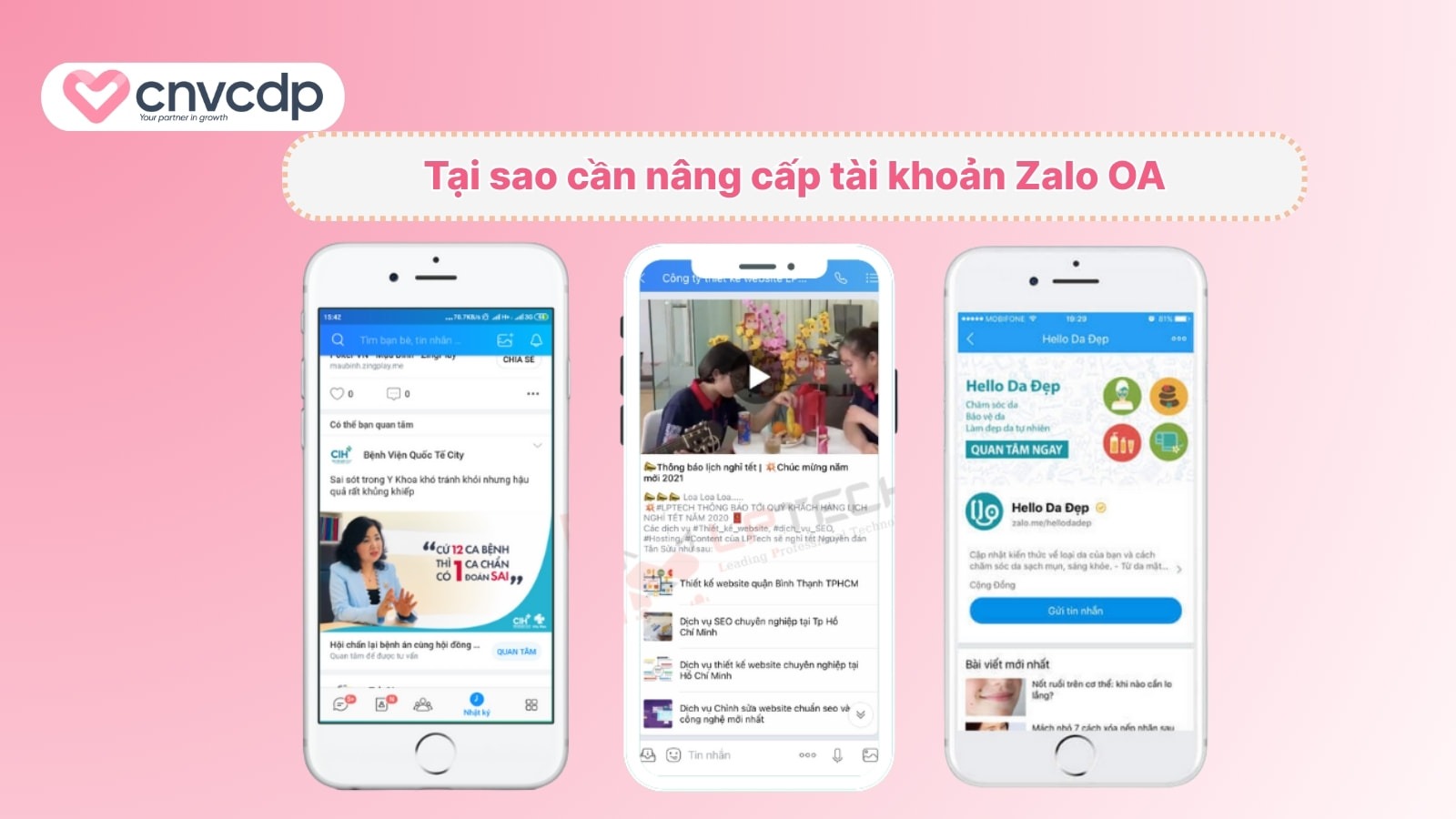 Hướng dẫn chi tiết cách nâng cấp tài khoản Zalo OA siêu đơn giản 3 vi sao doanh nghiep nen nang cap tai khoan Zalo OA