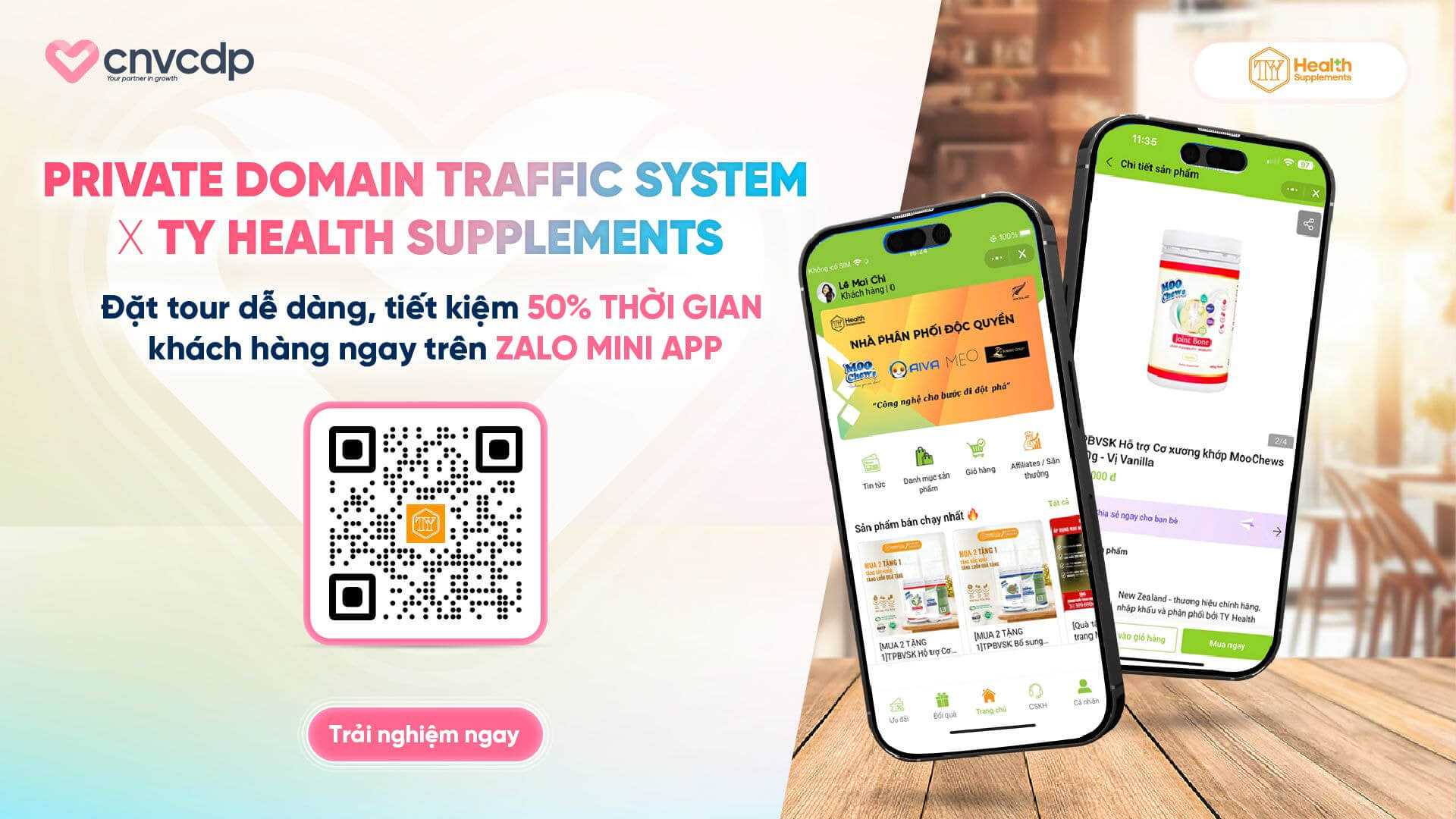 TY Health Supplements x Private Domain Traffic System – Kết nối khách hàng thông minh qua Zalo Mini App 2 TY Health Supplements x Private Domain Traffic System