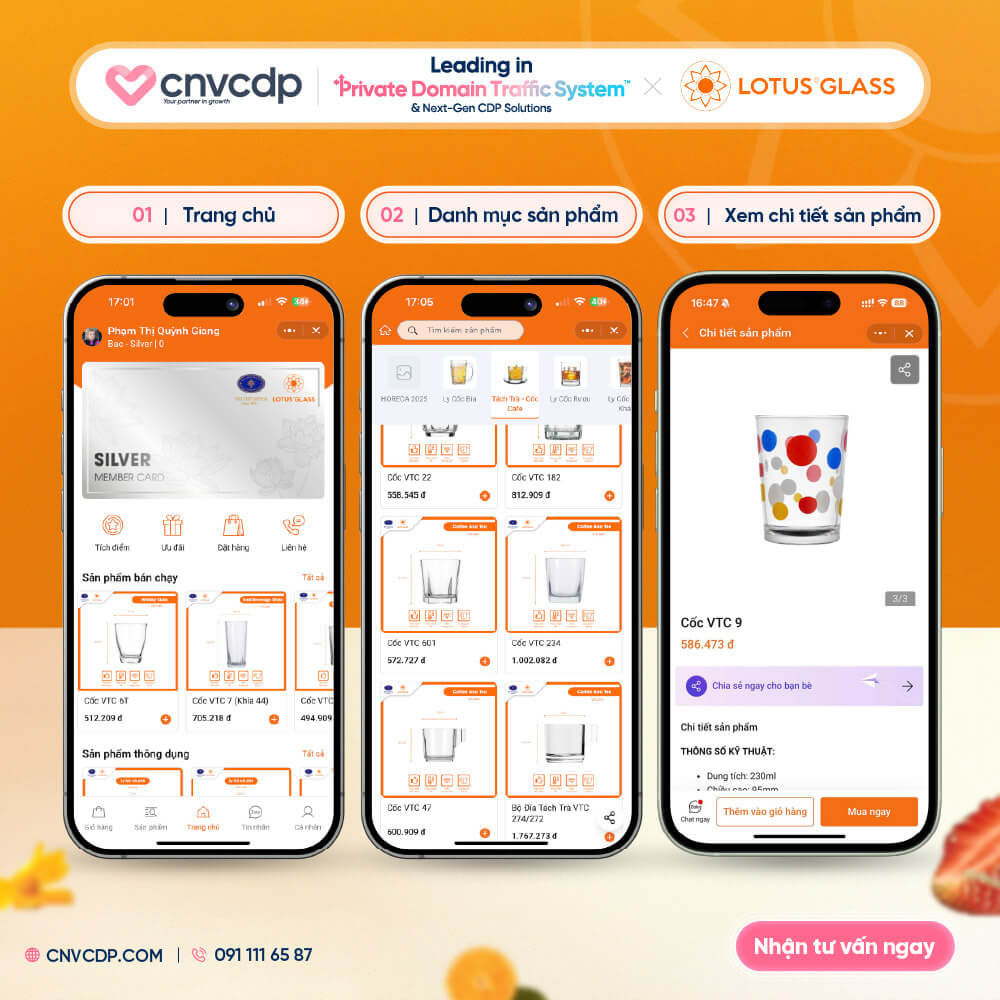 Lotus Glass x Private Domain Traffic System: Tăng cường gắn kết khách hàng trên Zalo Mini App 4 Giai phap Zalo Mini App Lotus Glass x Private Domain Traffic System