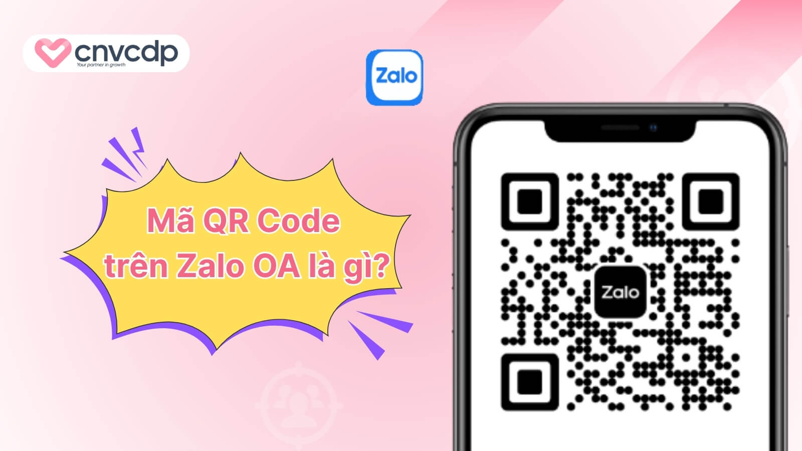 Mã QR - Code trên Zalo OA: Giải pháp kết nối khách hàng hiệu quả 3 ma QR code tren nen tang Zalo OA