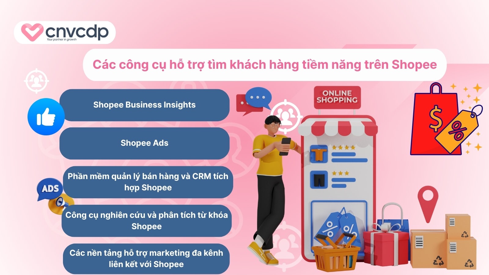 Hướng dẫn cách tìm khách hàng tiềm năng trên Shopee HIỆU QUẢ 2025 8 Nhung cong cu giup tim kiem khach hang tren nen tang Shopee