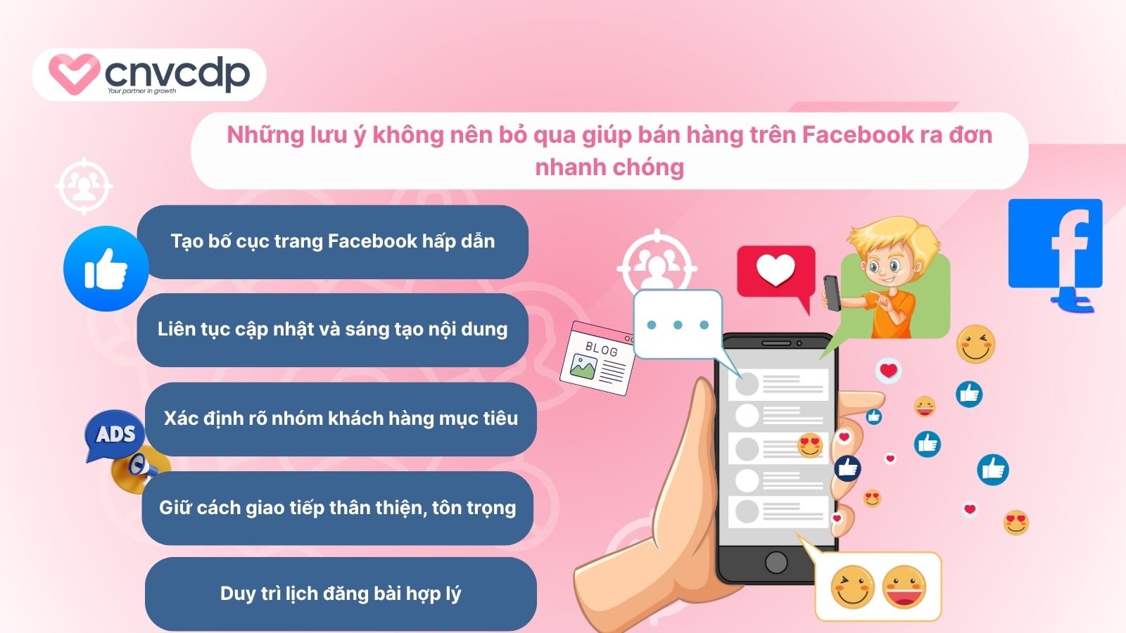 Hướng dẫn cách bán hàng trên Facebook TĂNG nghìn đơn 2025 10 Nhung dieu ban nen luu y khi ban hang tren Facebook