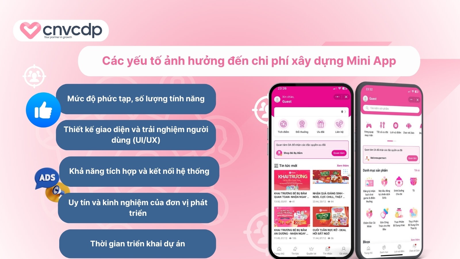 Chi phí xây dựng Zalo Mini App cho doanh nghiệp mới nhất 2025 4 Nhung yeu to tac dong den chi phi thiet ke Zalo Mini App