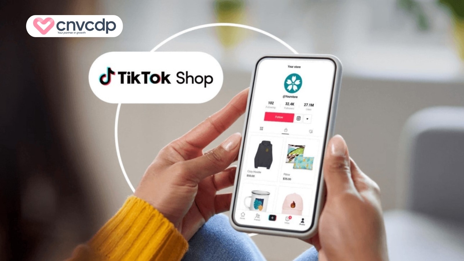 Hướng dẫn cách bán hàng trên TikTok không cần vốn cho người mới bắt đầu 7 Them san pham ban hang tren TikTok