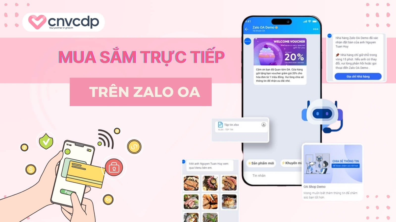 Mua sắm trực tiếp trên Zalo OA: Giải pháp bán hàng hiệu quả 2 mua sam truc tiep tren nen tang Zalo OA