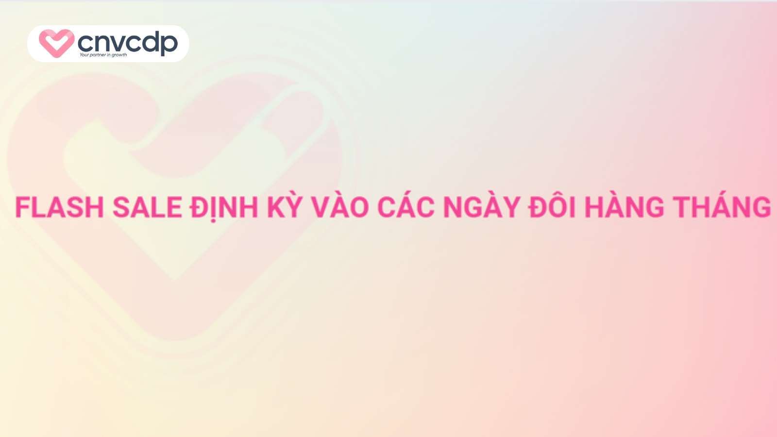 Flash Sale là gì? Giải pháp Flash Sale hiệu quả tăng doanh thu 2025 7 Giai phap Flash Sale dinh ky vao cac ngay doi tu CNV CDP