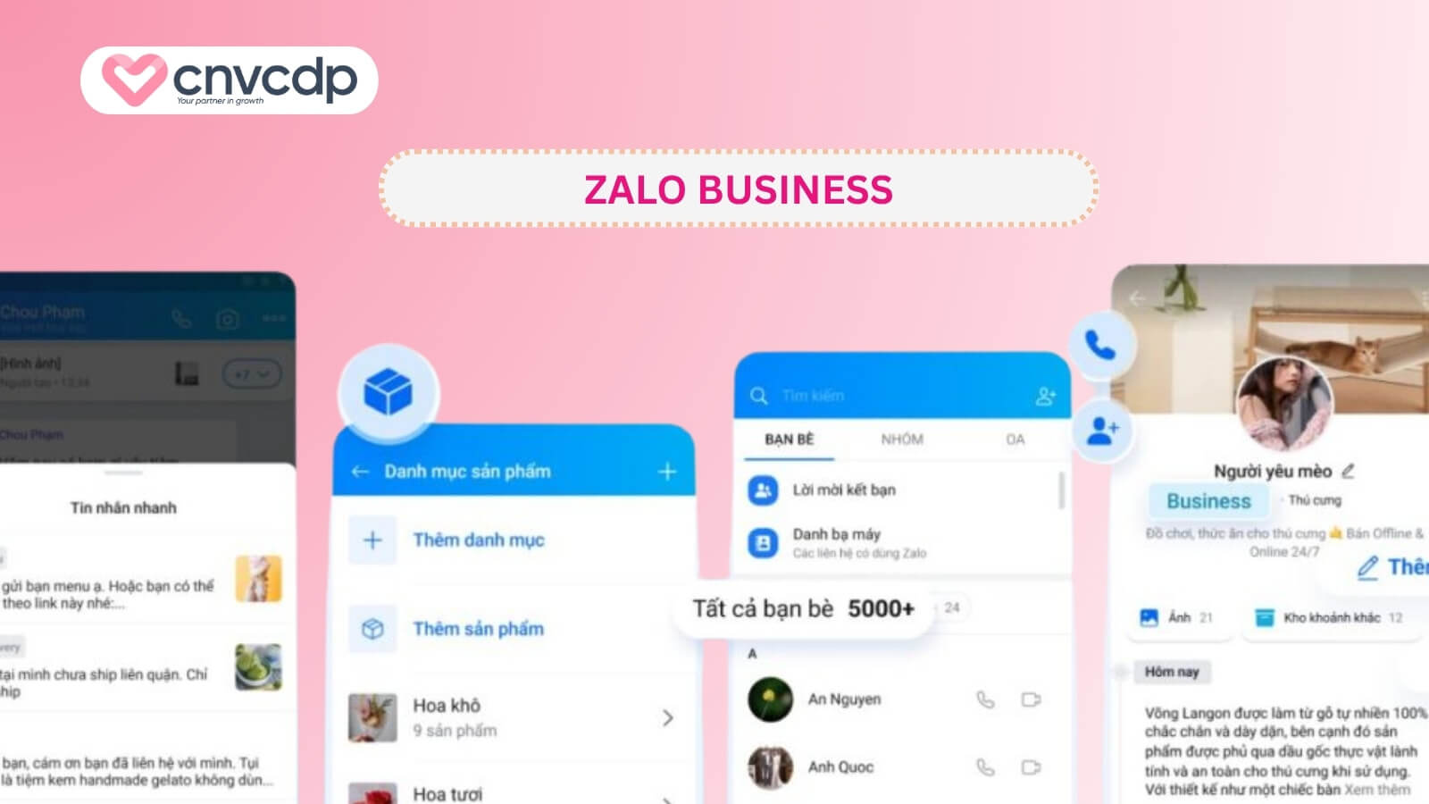So sánh Zalo OA và Zalo Business, lựa chọn nào tối ưu cho doanh nghiệp? 4 Tai khoan Zalo Business