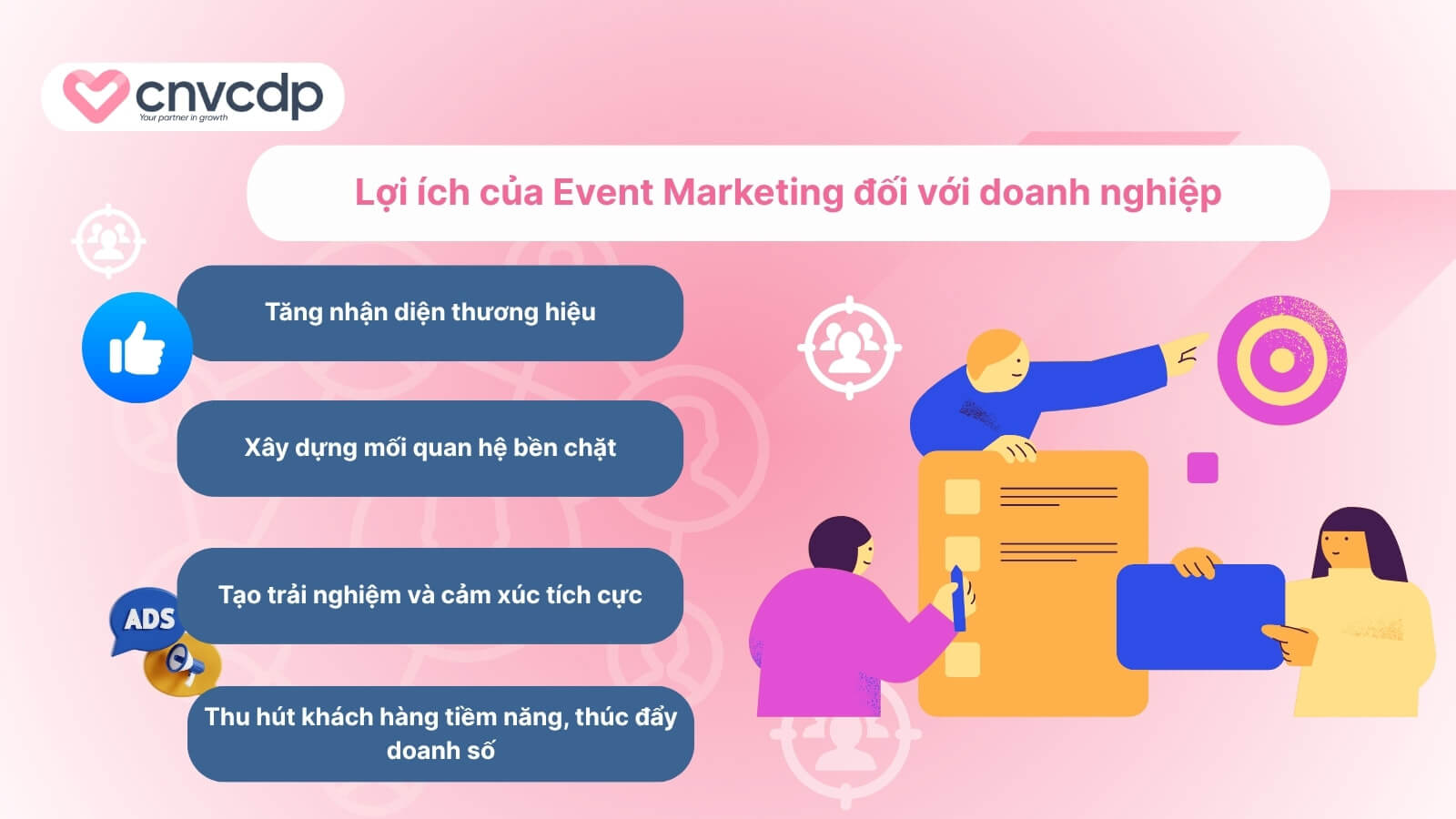 Event Marketing là gì? Tầm quan trọng của event Marketing 5 Vi sao doanh nghiep nen trien khai Event Marketing