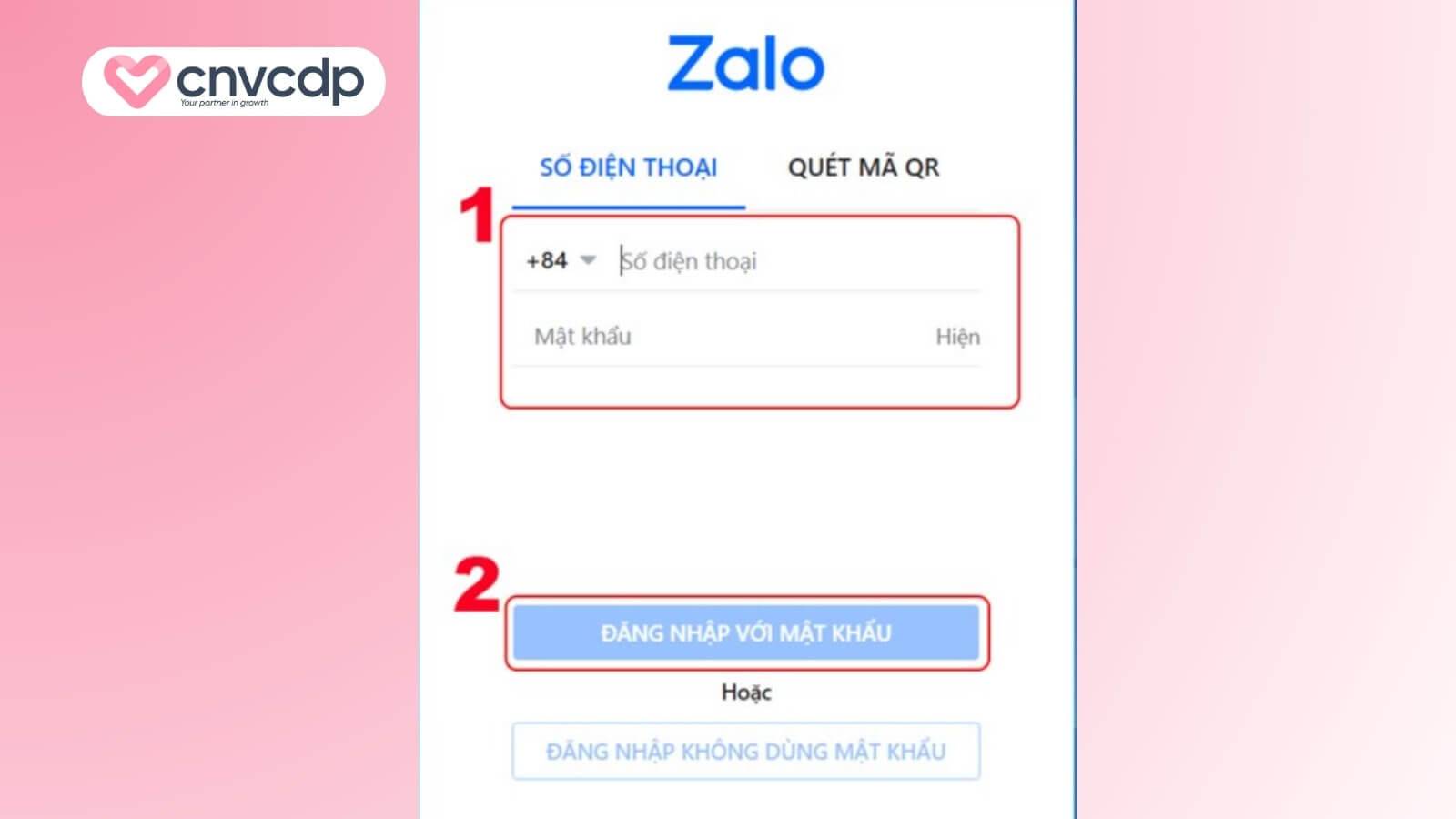 Hướng dẫn cách gửi hóa đơn điện tử qua Zalo cực đơn giản và nhanh chóng 4 dang nhap zalo oa tren may tinh