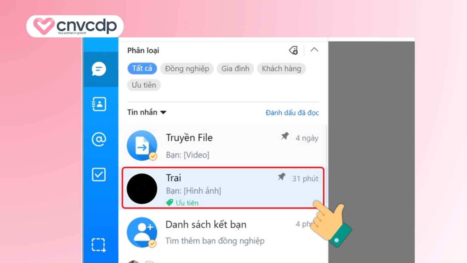 Hướng dẫn cách gửi hóa đơn điện tử qua Zalo cực đơn giản và nhanh chóng 5 Mo cuoc tro chuyen