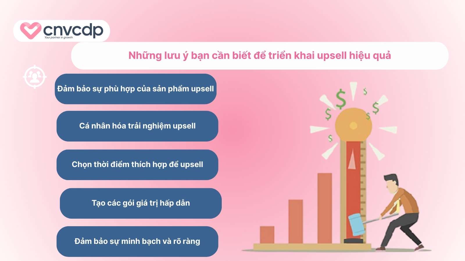 Upsell là gì? Giải thích kỹ thuật bán hàng tăng doanh thu hiệu quả 10 Nhung dieu doanh nghiep nen luu y khi trien khai upsell