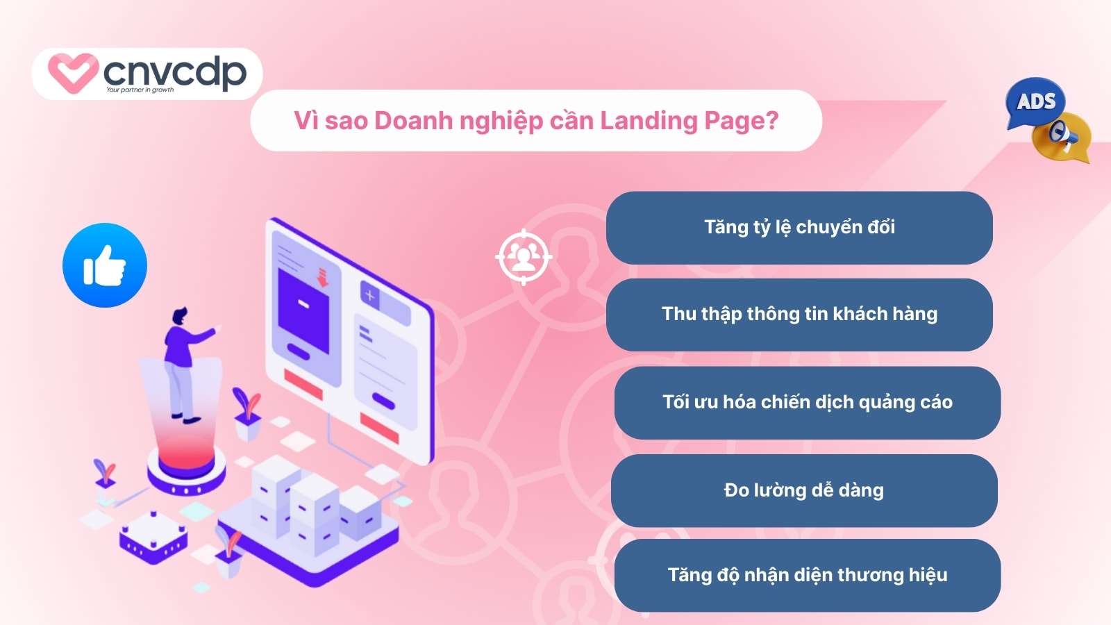 Landing Page là gì? Tại sao doanh nghiệp cần dùng Landing Page trong Marketing 4 Vì sao doanh nghiệp cần Landing Page