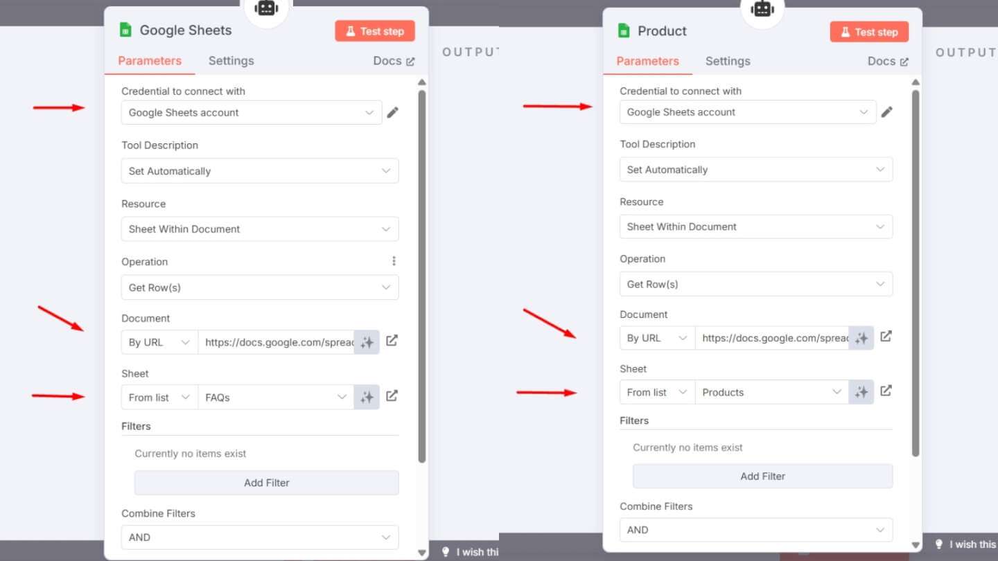 Hướng dẫn chi tiết cách tạo chatbot zalo với n8n hiệu quả 2025 12 Google Sheets Tool