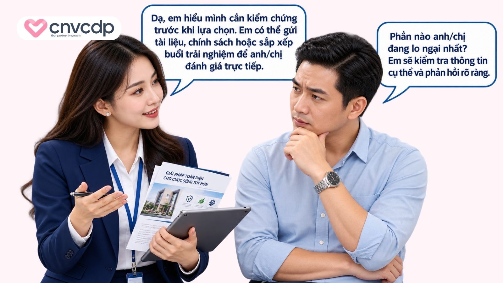 Khi khách hàng chưa tin tưởng sản phẩm