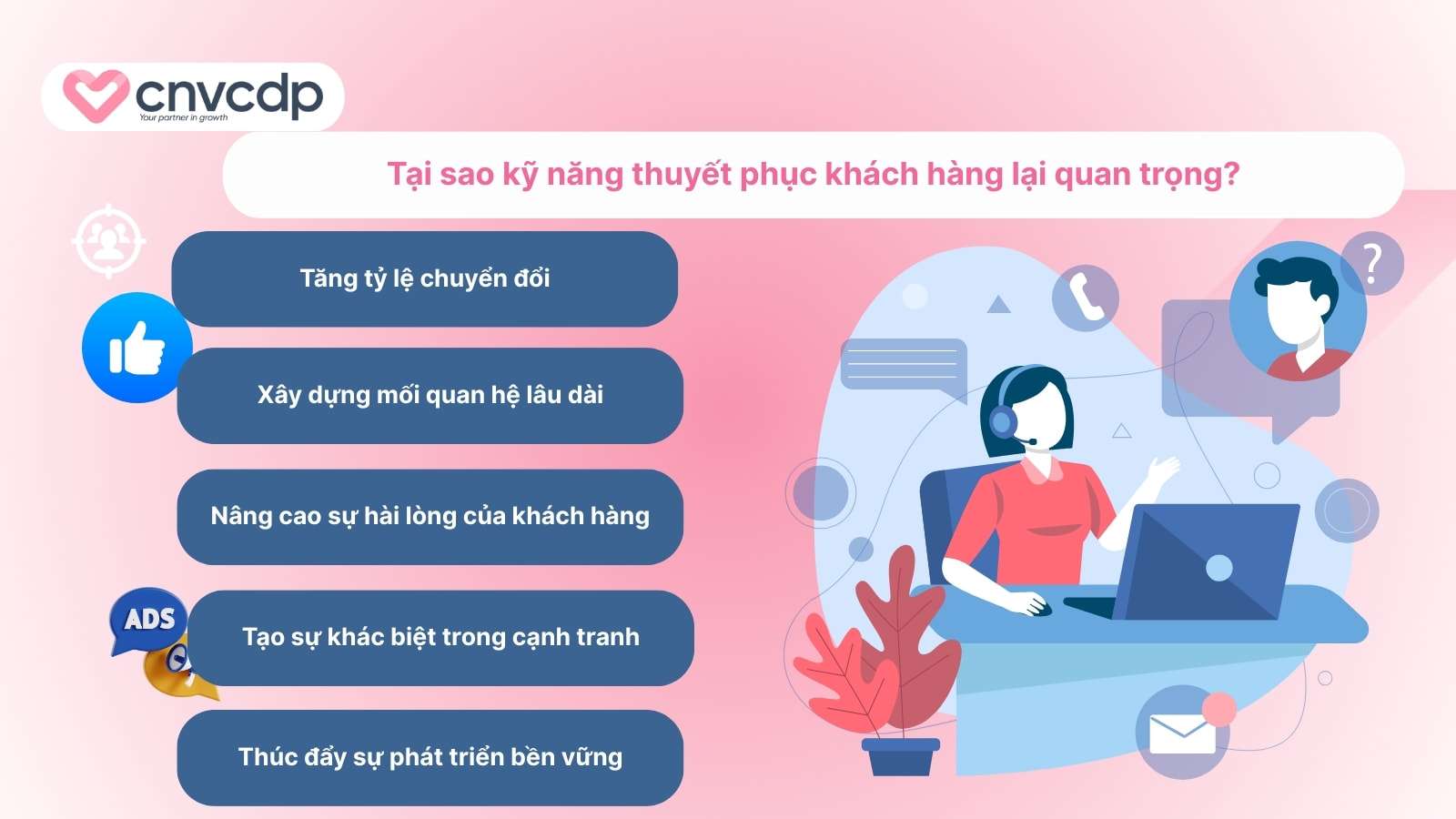 Top 15 cách thuyết phục, tạo thiện cảm với khách hàng bằng nghệ thuật tâm lý 4 Tam quan trong cua ky nang thuyet phuc khach hang