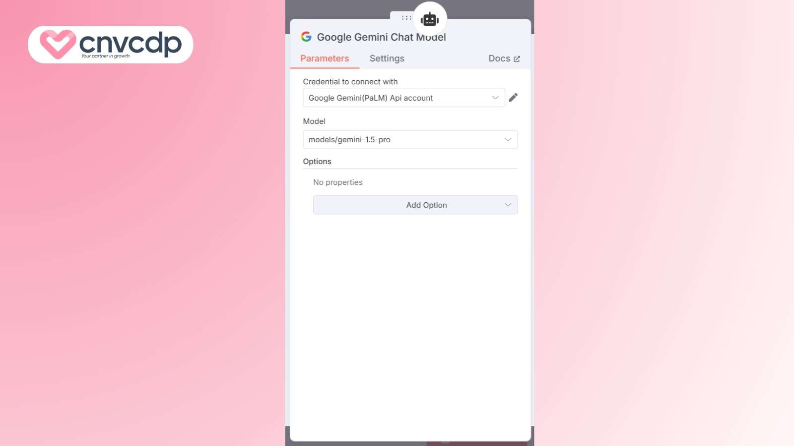 Hướng dẫn chi tiết cách tạo chatbot zalo với n8n hiệu quả 2025 11 Tich hop Google Gemini