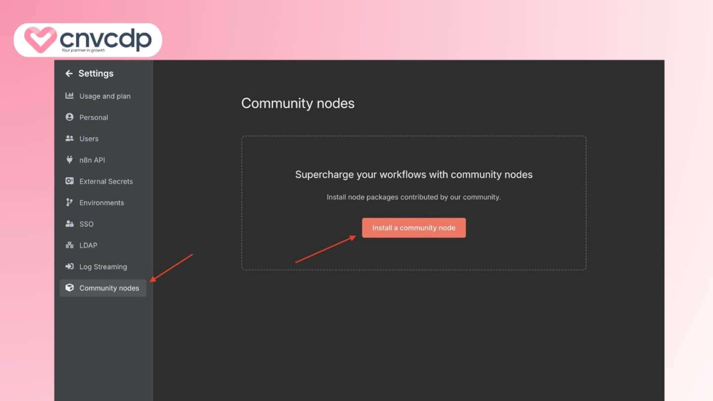 Hướng dẫn cách tích hợp Zalo Node vào n8n cực nhanh chóng, đơn giản 14 Tich hop Zalo Node vao n8n buoc 3