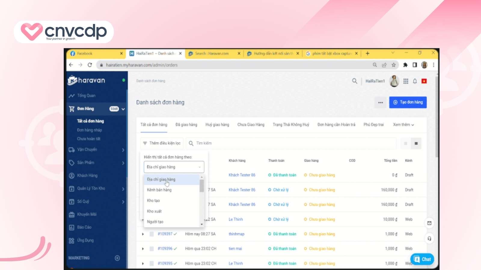 HARAVAN – Tich hop Marketing va Website