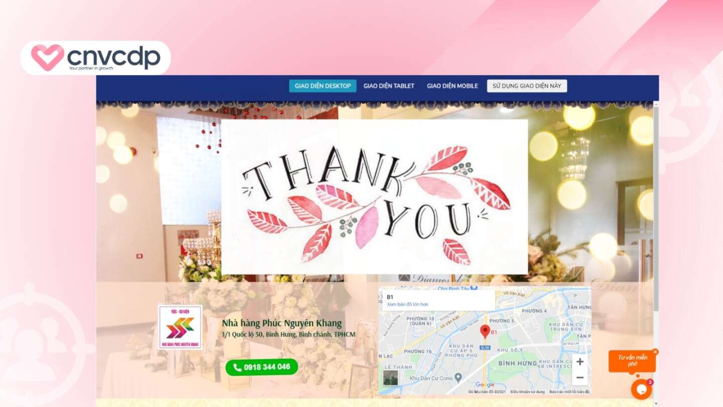 15+ mẫu Landing Page miễn phí và chuyên nghiệp cho doanh nghiệp 14 Mau Landing Page cam on