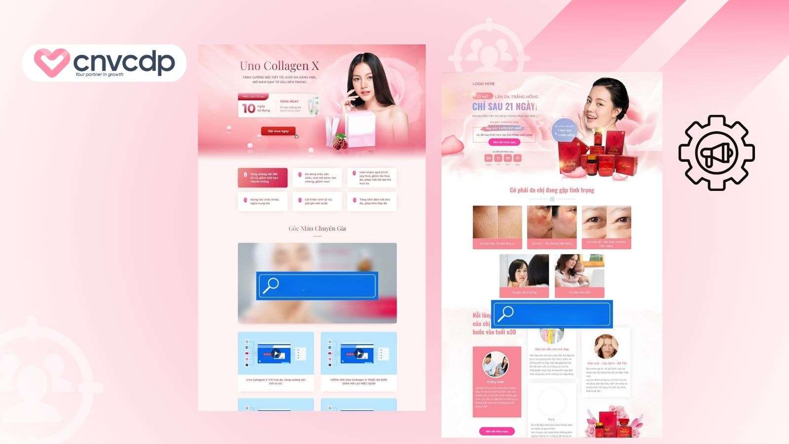 Mau Landing Page chong lao hoa collagen