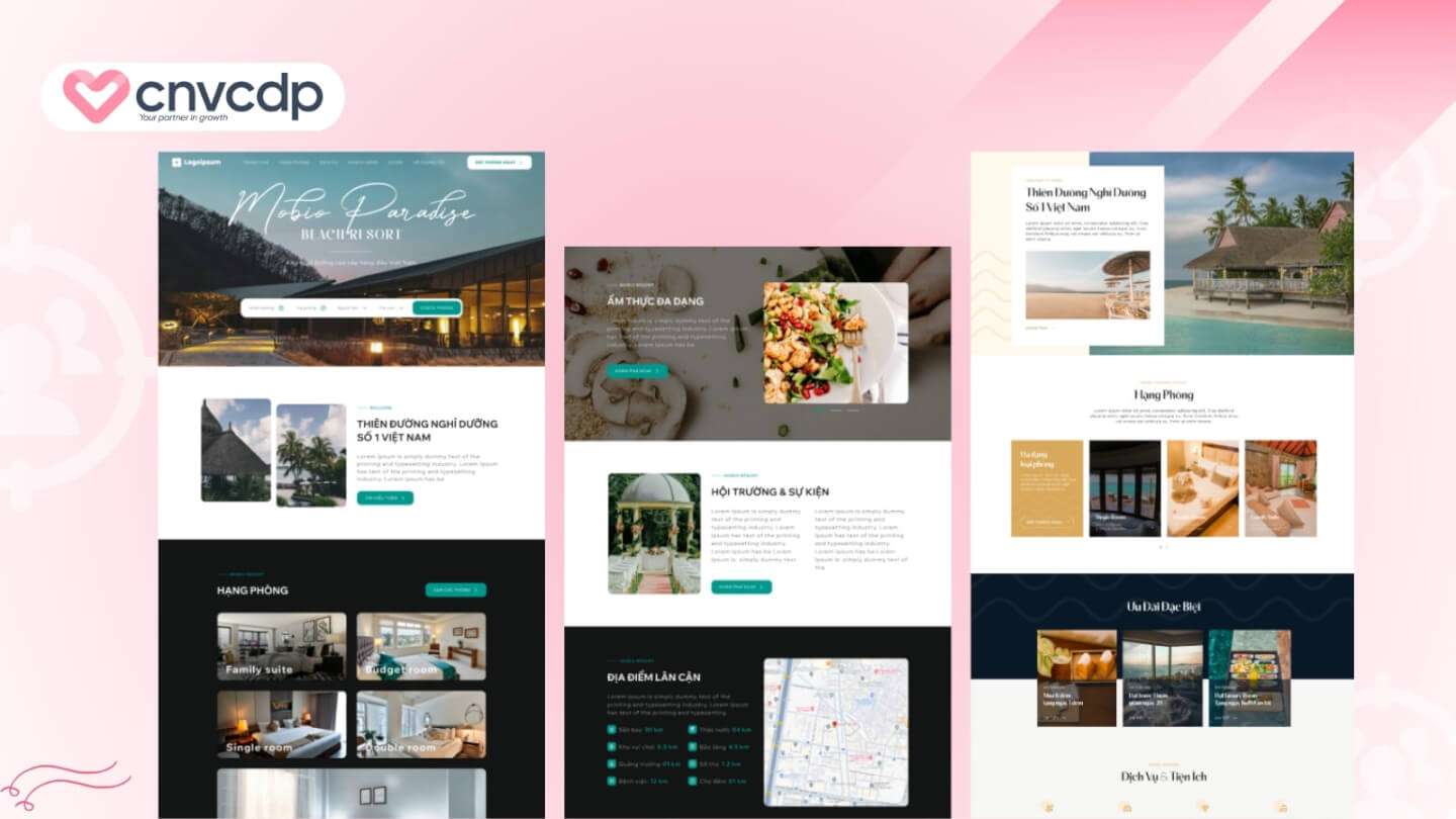 15+ mẫu Landing Page miễn phí và chuyên nghiệp cho doanh nghiệp 11 Du lich nghi duong