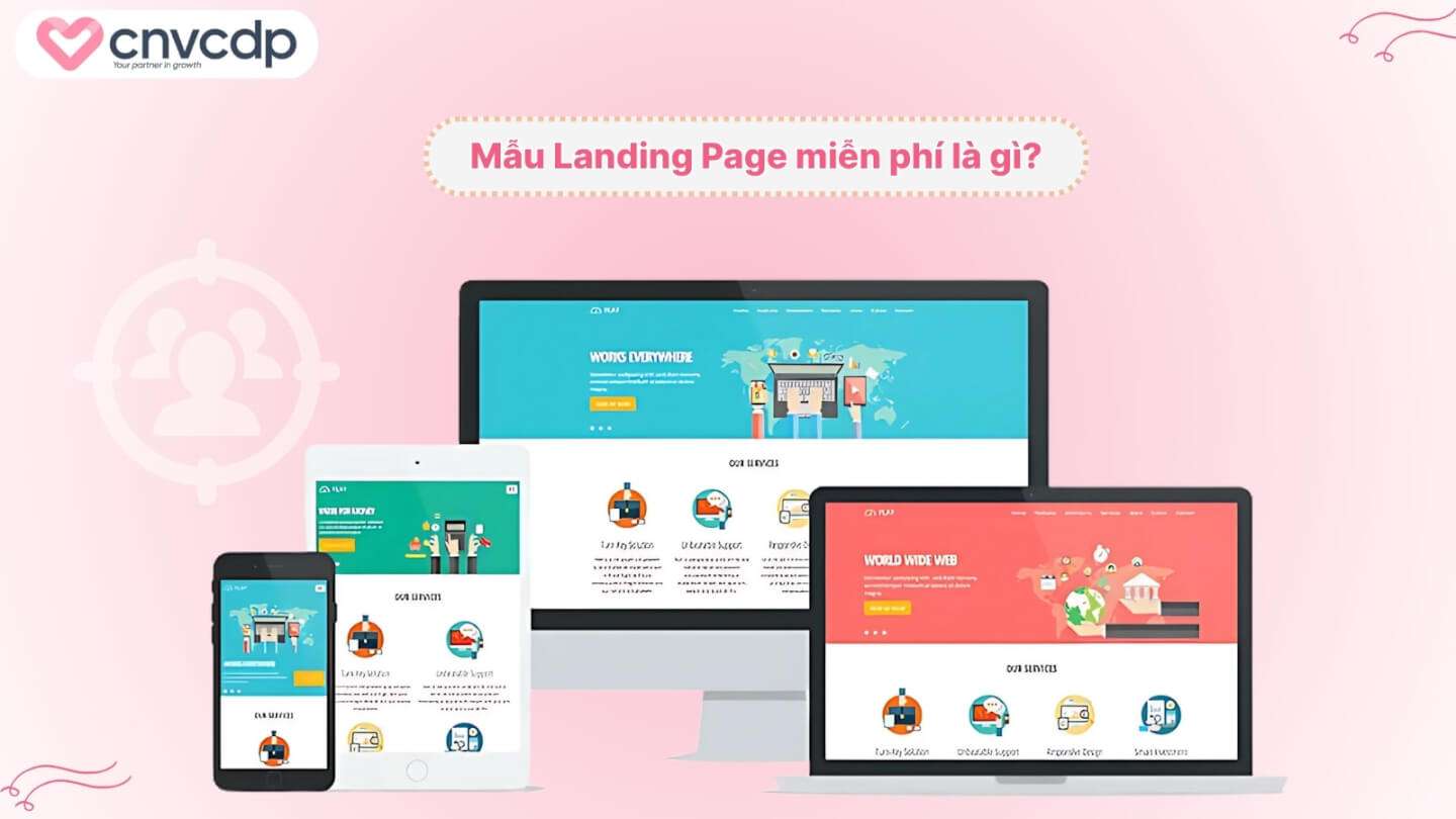 15+ mẫu Landing Page miễn phí và chuyên nghiệp cho doanh nghiệp 3 Mau Landing Page mien phi la gi