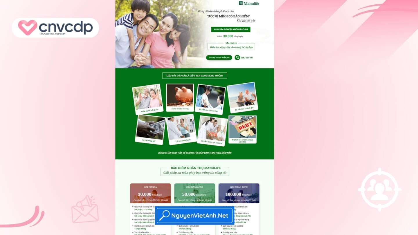 15+ mẫu Landing Page miễn phí và chuyên nghiệp cho doanh nghiệp 17 Tai chinh va bao hiem