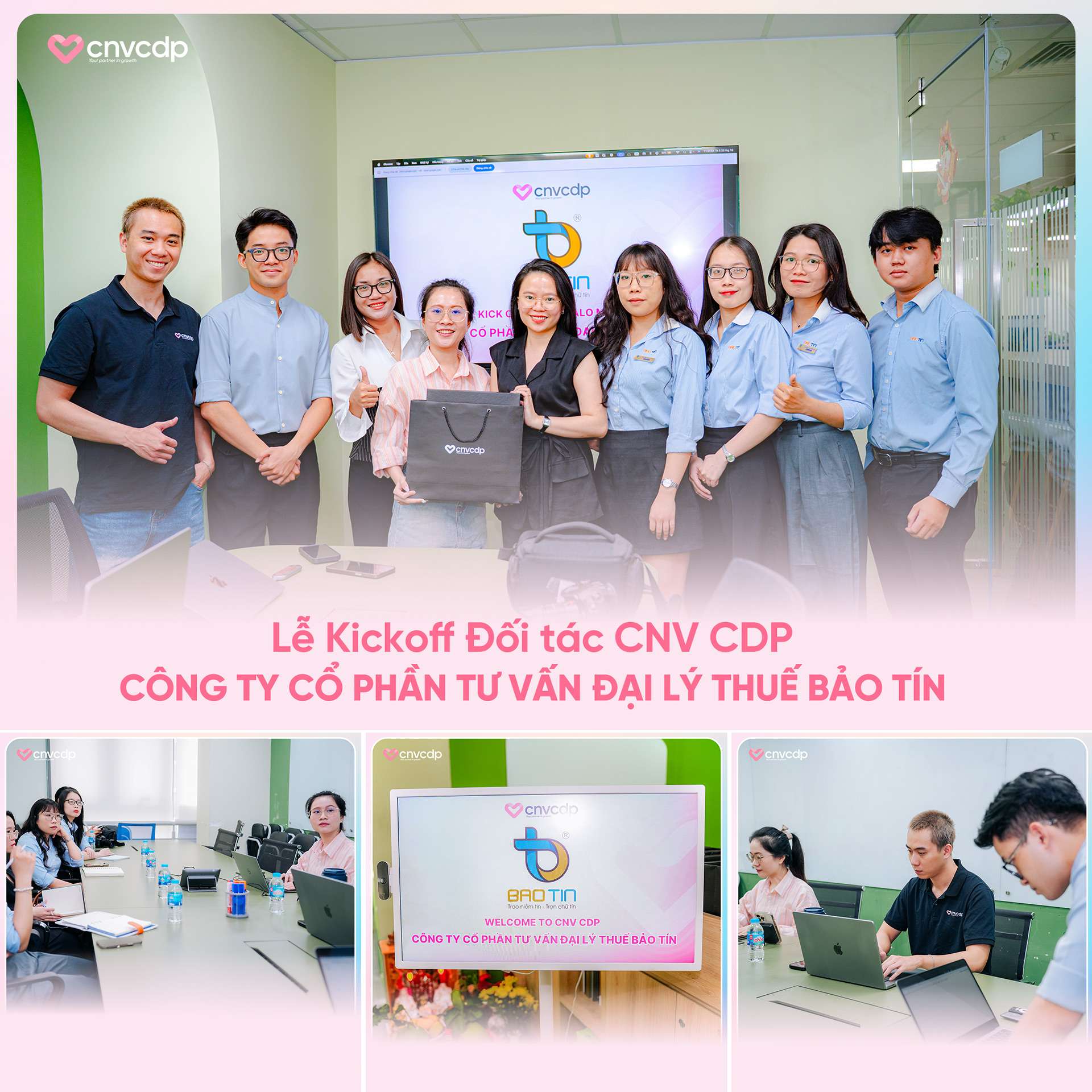 CNV CDP x Bảo Tín: Tiên phong số hoá ngành dịch vụ tư vấn – kế toán – thuế trên nền tảng Zalo Mini App 3 Vuông