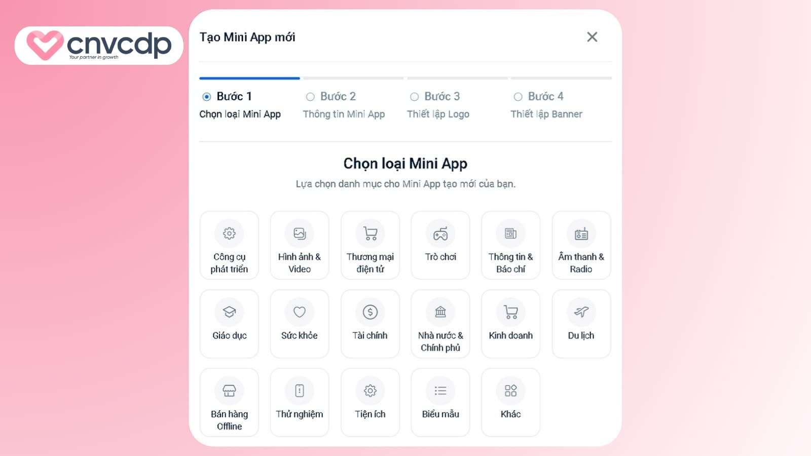 Zalo Mini App là gì? Tìm hiểu lợi ích, tính năng và cách tạo Mini App Zalo 7 Khoi tao Mini App tren Zalo và dat ten