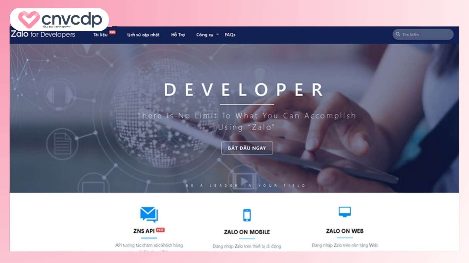 Zalo Mini App là gì? Tìm hiểu lợi ích, tính năng và cách tạo Mini App Zalo 6 Dang ky tao tai khoan Zalo Mini App
