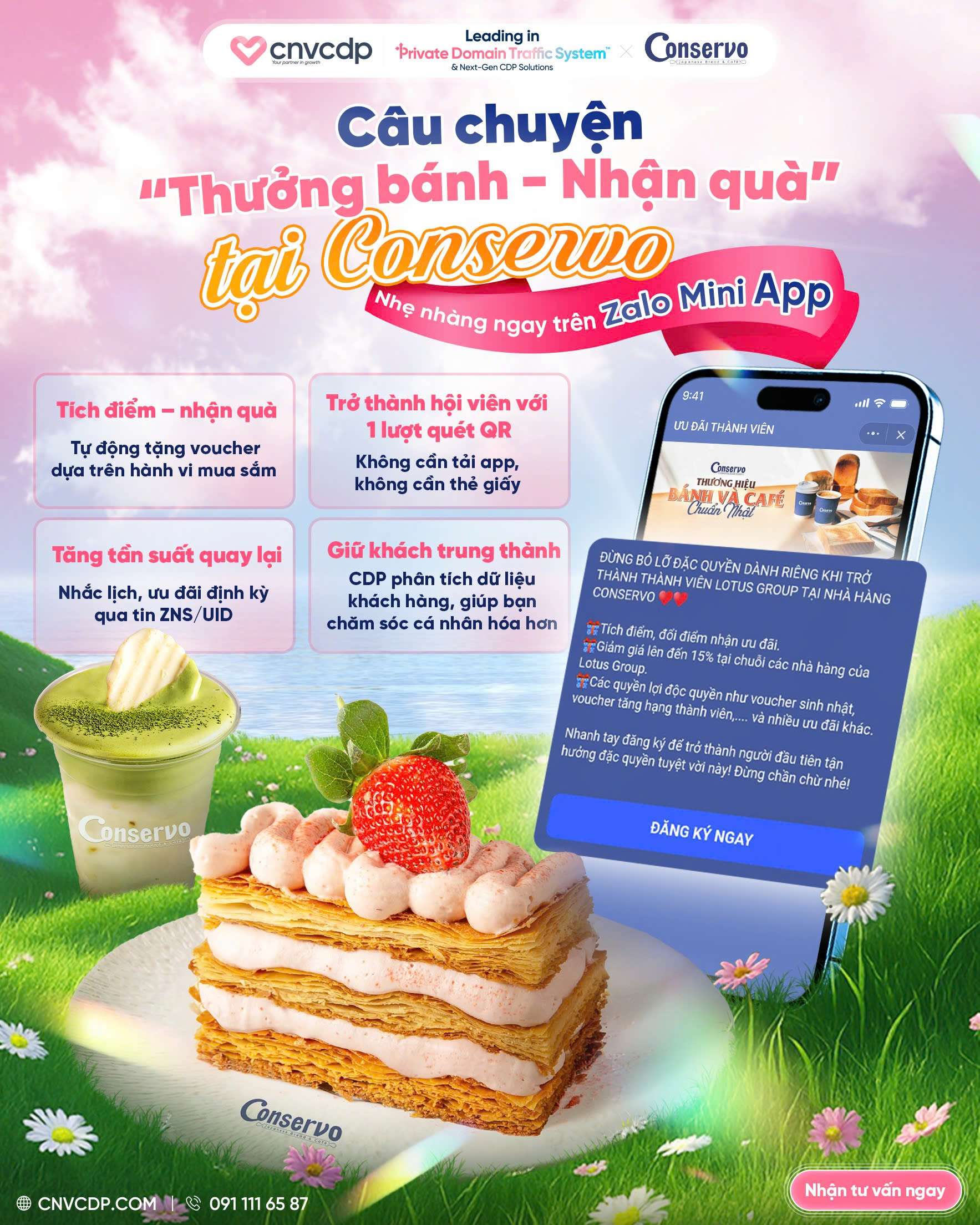 Câu chuyện “Thưởng bánh – Nhận quà” tại Conservo, giờ đây nhẹ nhàng chỉ với một chạm trên Zalo Mini App 3 z7140035935029 54a73966d8b4779c0058a34eb3689c2e