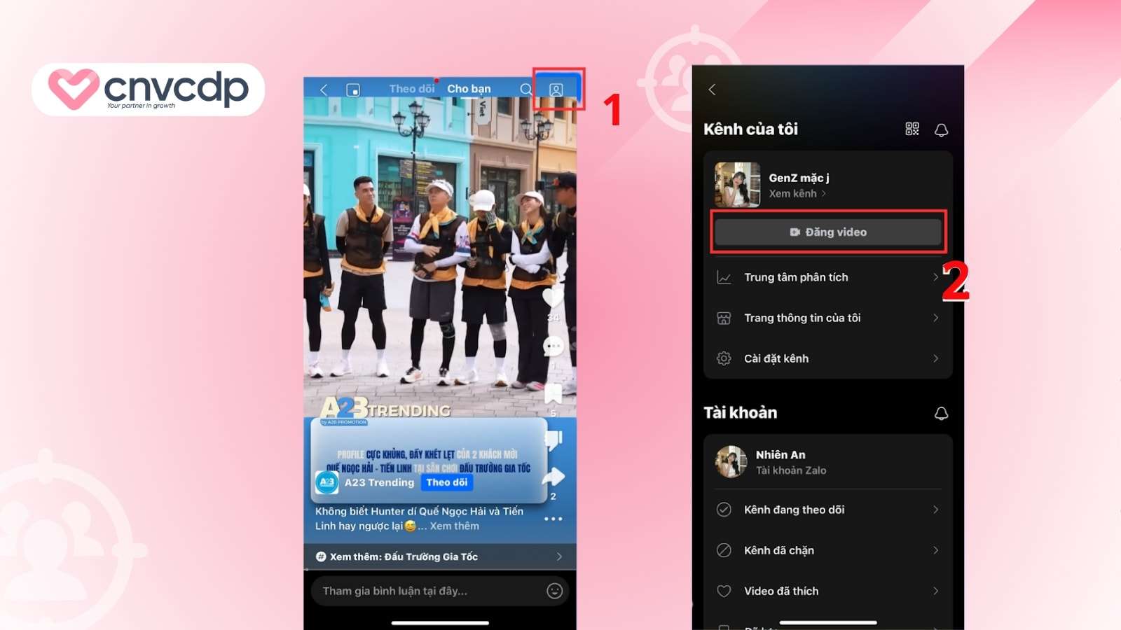 Cách kiếm tiền Affiliate trên zalo video dễ làm không cần đầu tư 9 Cach dang video tren Zalo App dien thoai