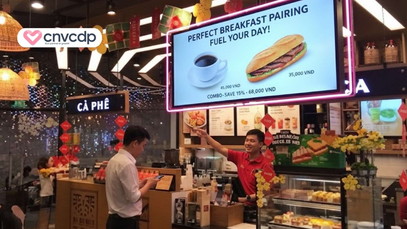 Highlands Coffee ap dung cross sell qua ky thuat so va dao tao nhan vien