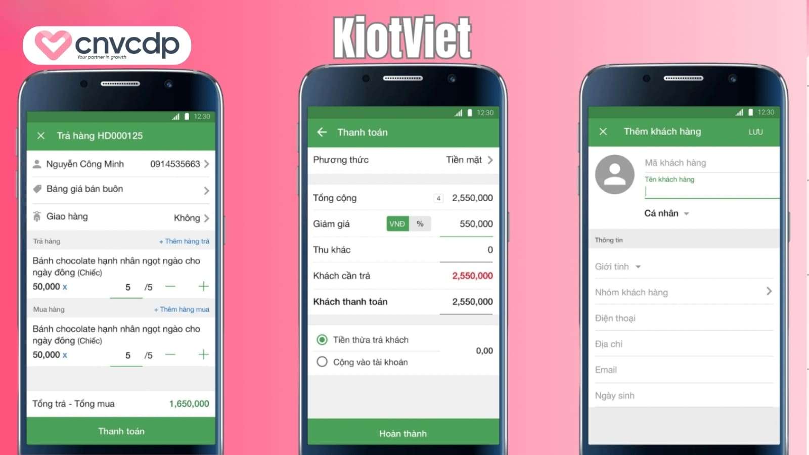 KiotViet Ung dung quan ly ban hang tren dien thoai