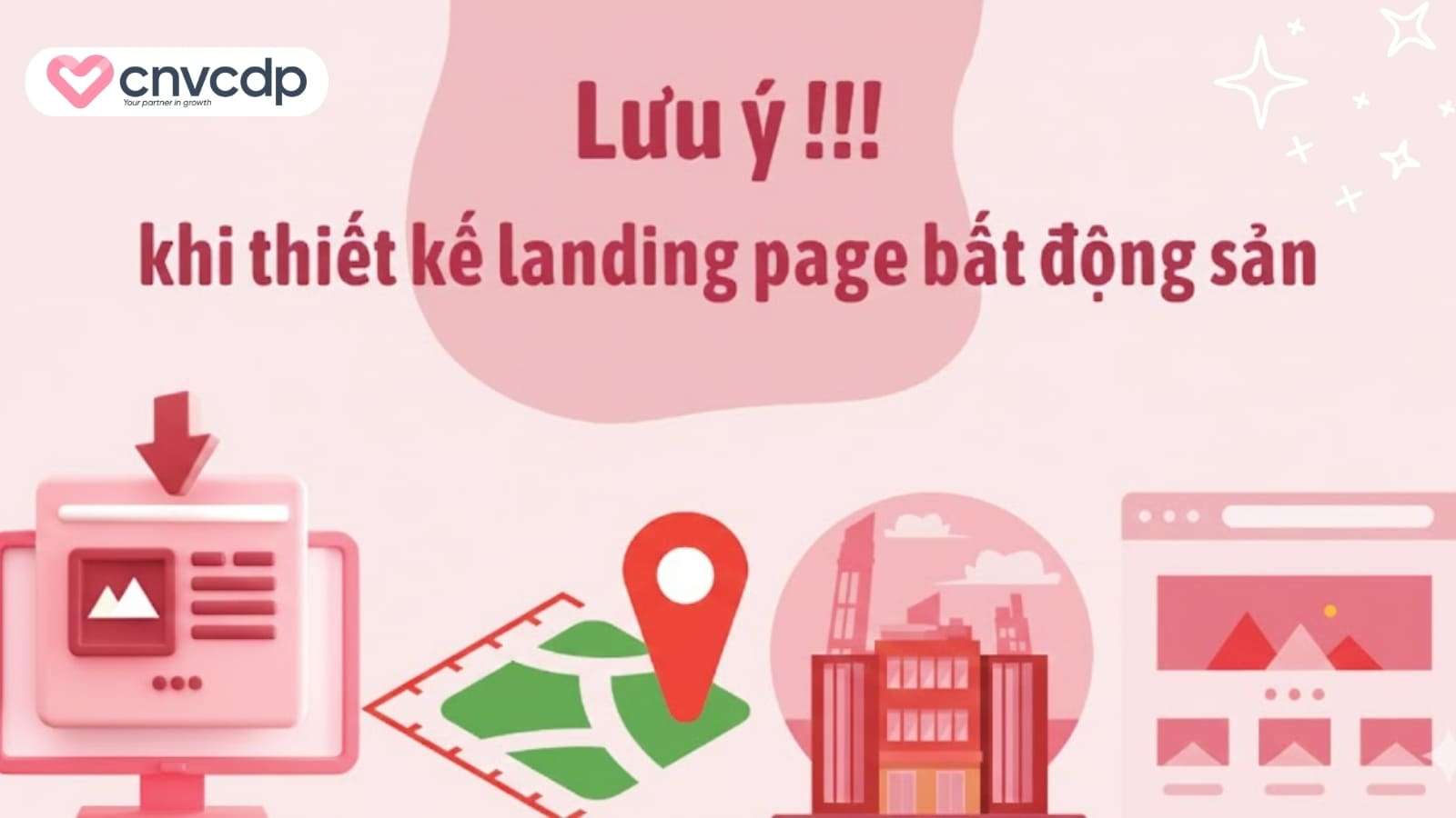 Luu y khi su dung mau landing page bat dong san de thu hut khach hang