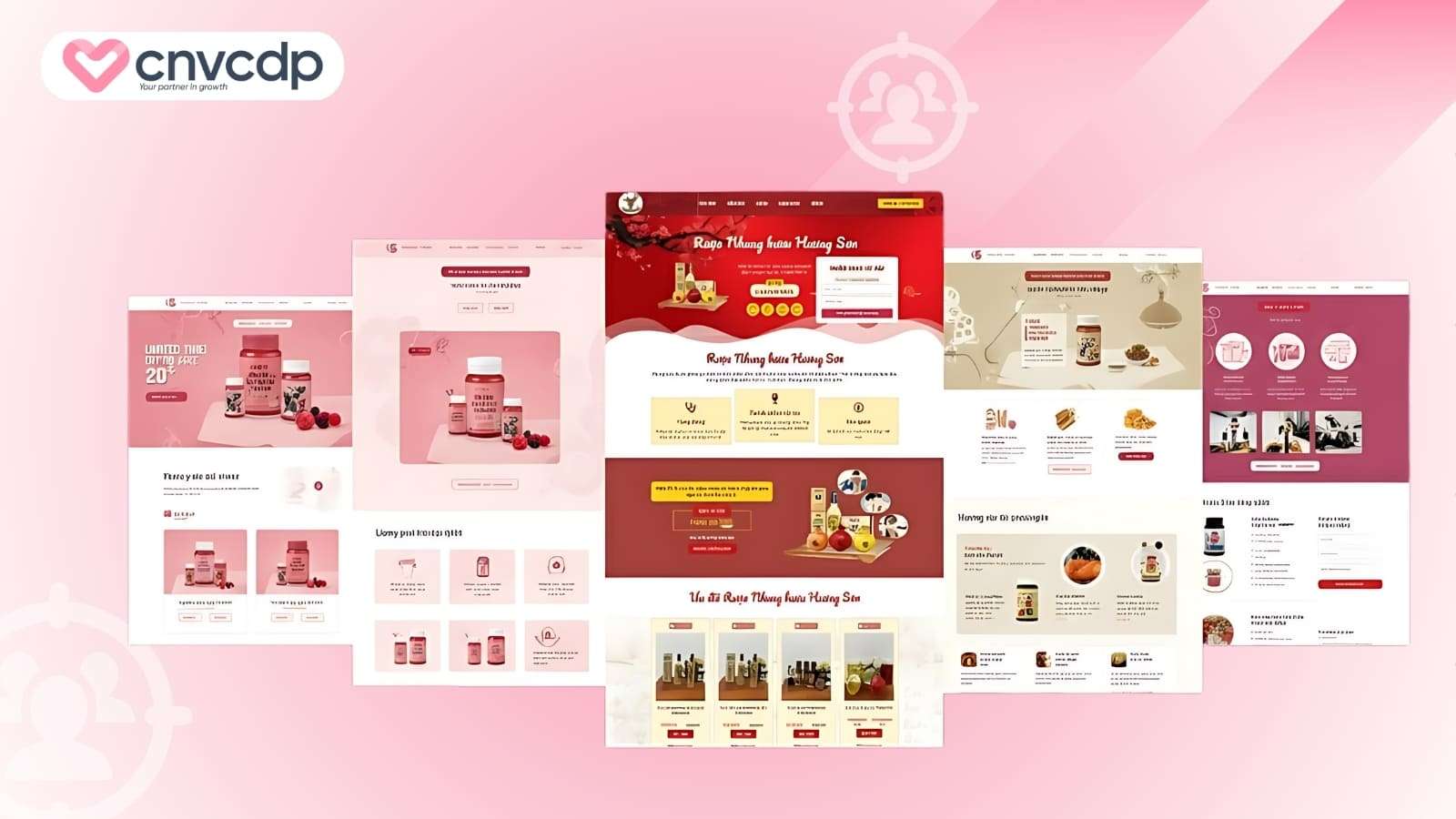 Luu y khi xay dung mau Landing Page thuc pham chuc nang thu hut khach hang