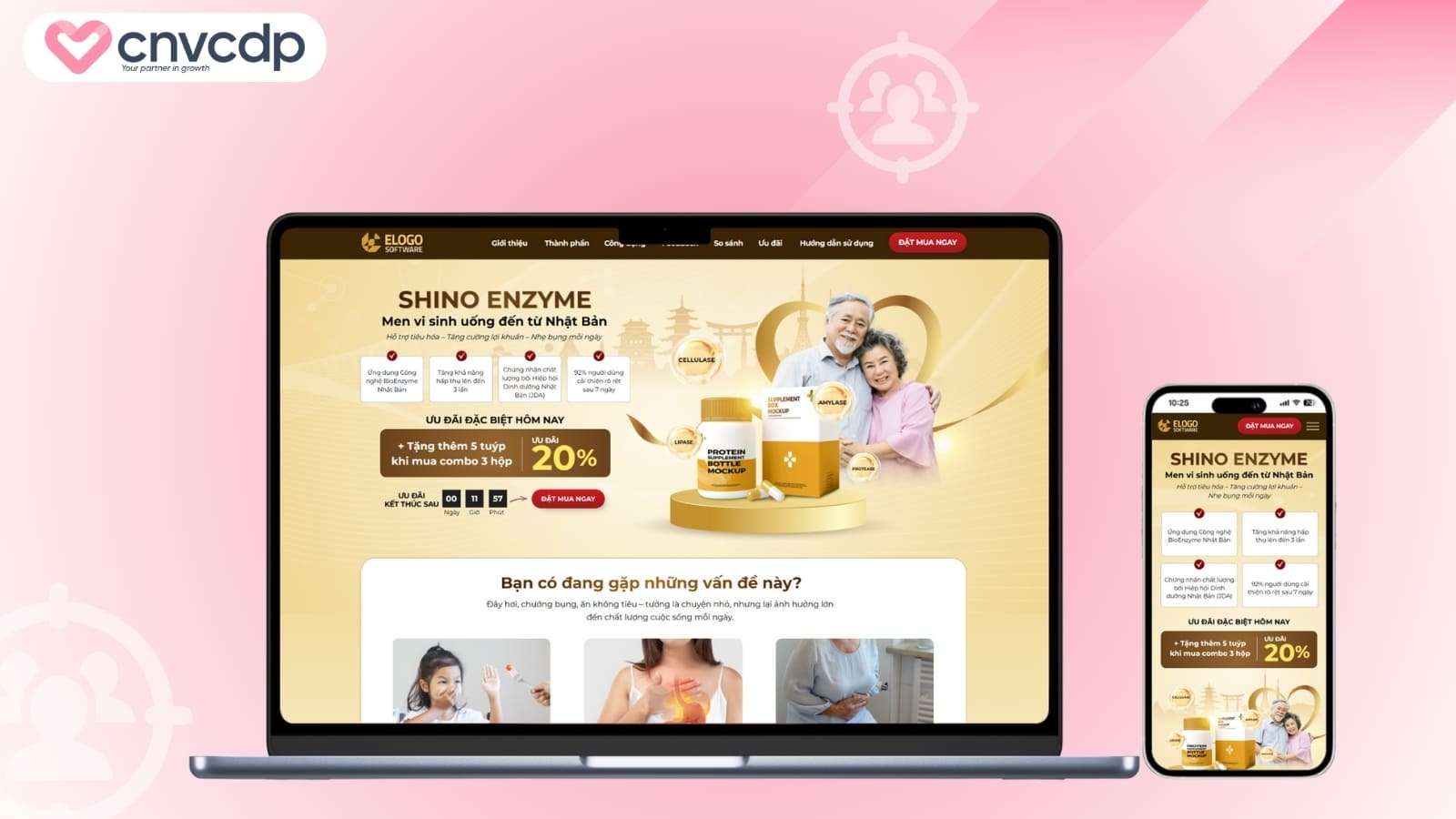Mau Landing Page Thuc pham bo sung dinh duong