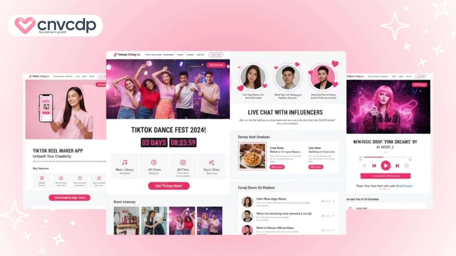 Mau landing page TikTok cho app hoac su kien