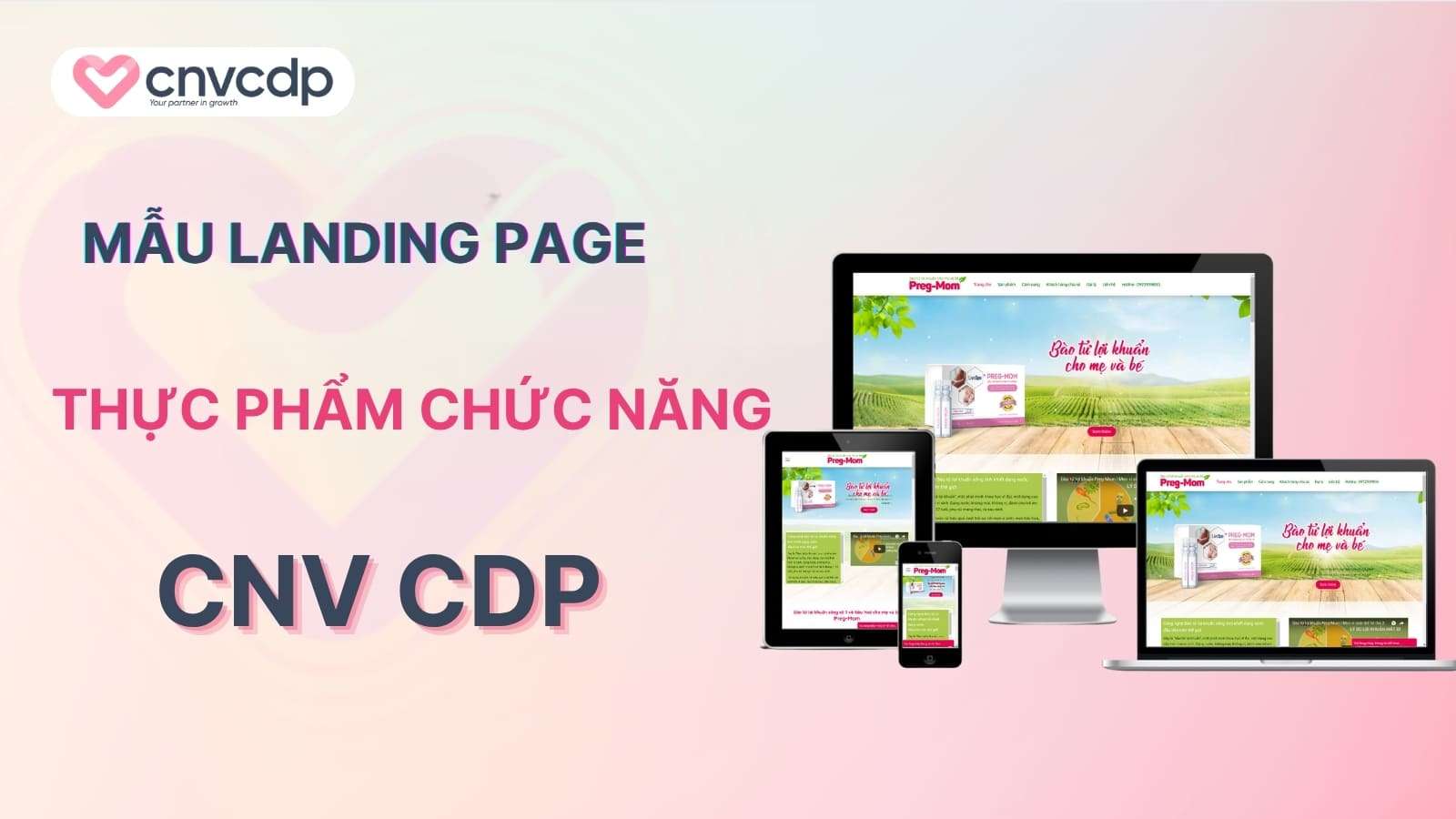 Mau Landing Page Thuc pham chuc nang