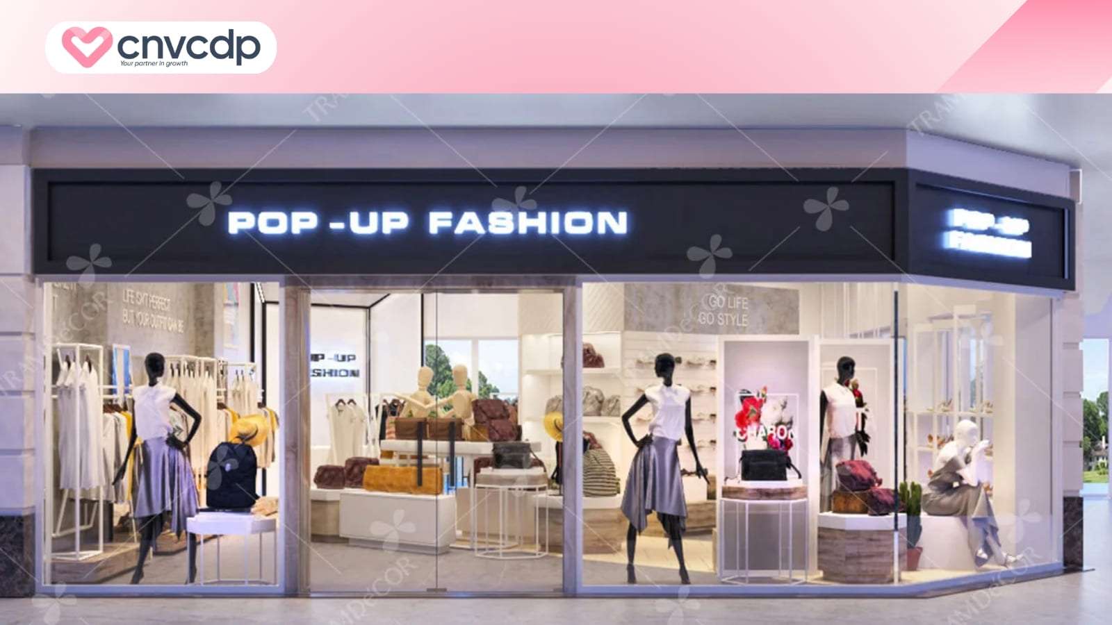 Mô hình kinh doanh shop quần áo vốn thấp, dễ mở mà vẫn lợi nhuận cao 5 Mo hinh Pop Up Store tam thoi