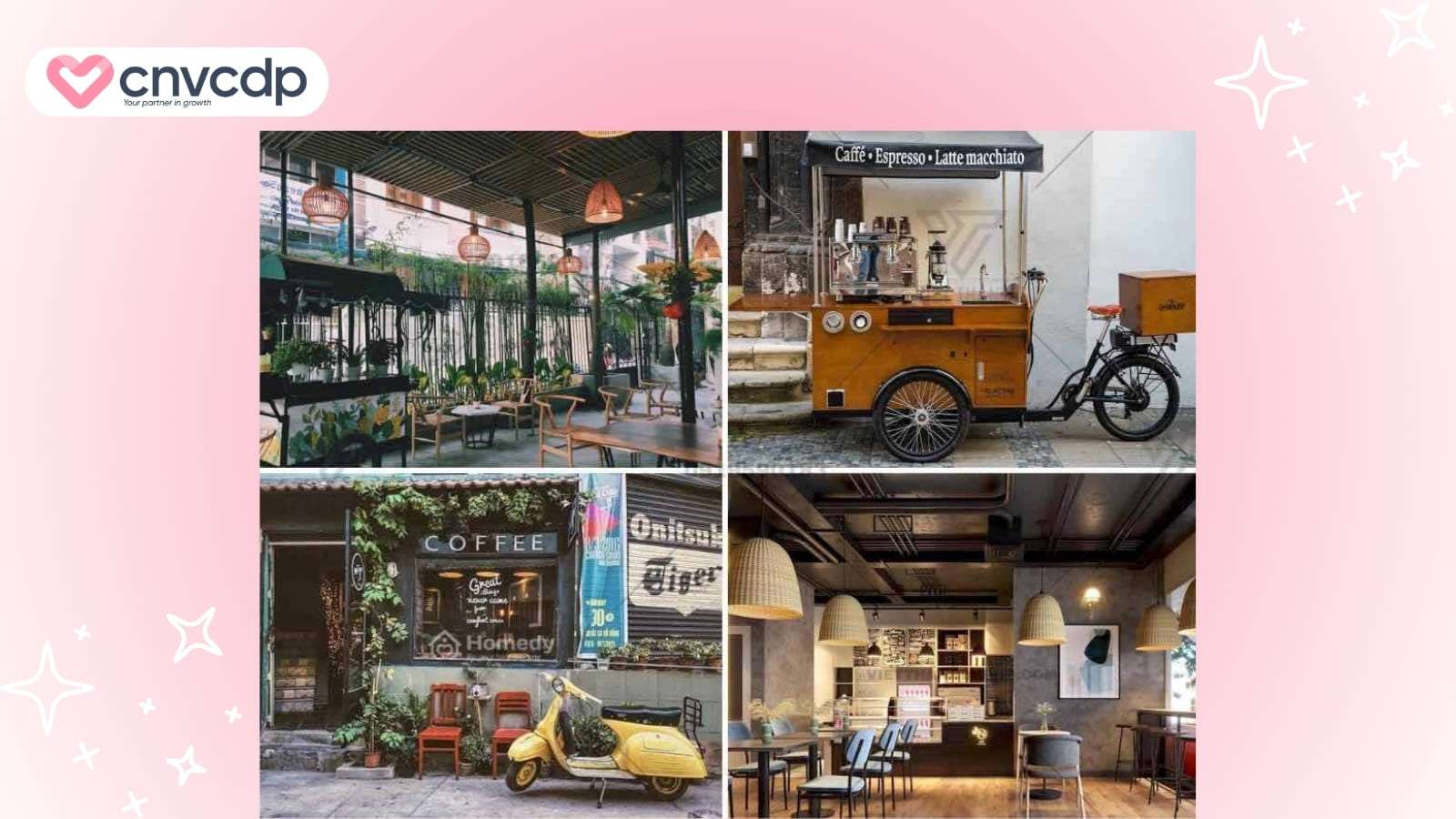 Mô hình kinh doanh quán cà phê bình dân đẹp, tiết kiệm chi phí 12 Nhung luu y khi khoi nghiep mo hinh ca phe binh dan