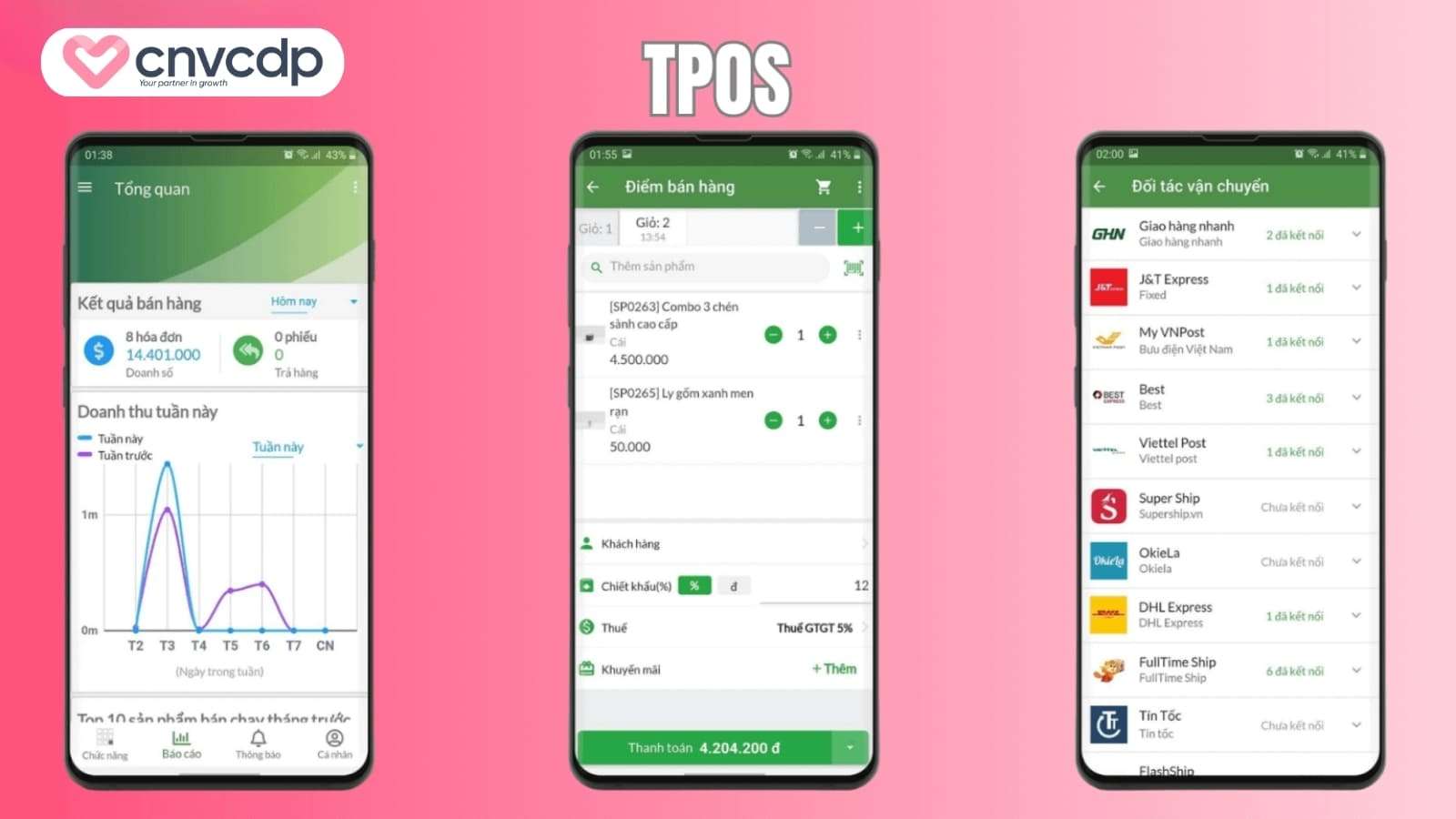 TPOS Quan ly ban hang chot don hang Facebook