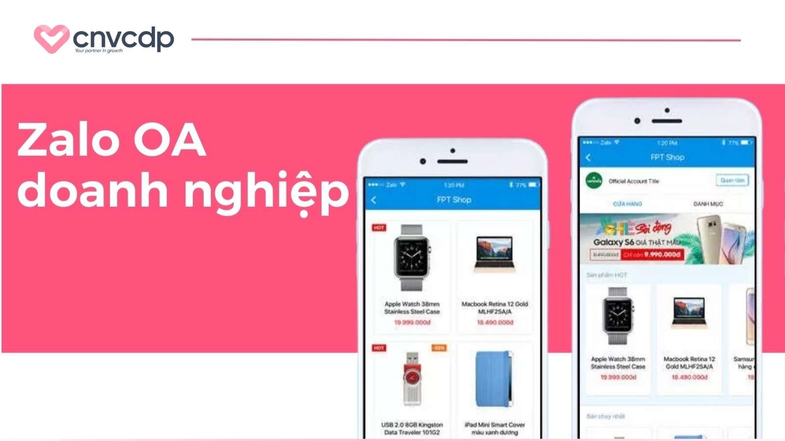 Tai khoan Zalo OA doanh nghiep