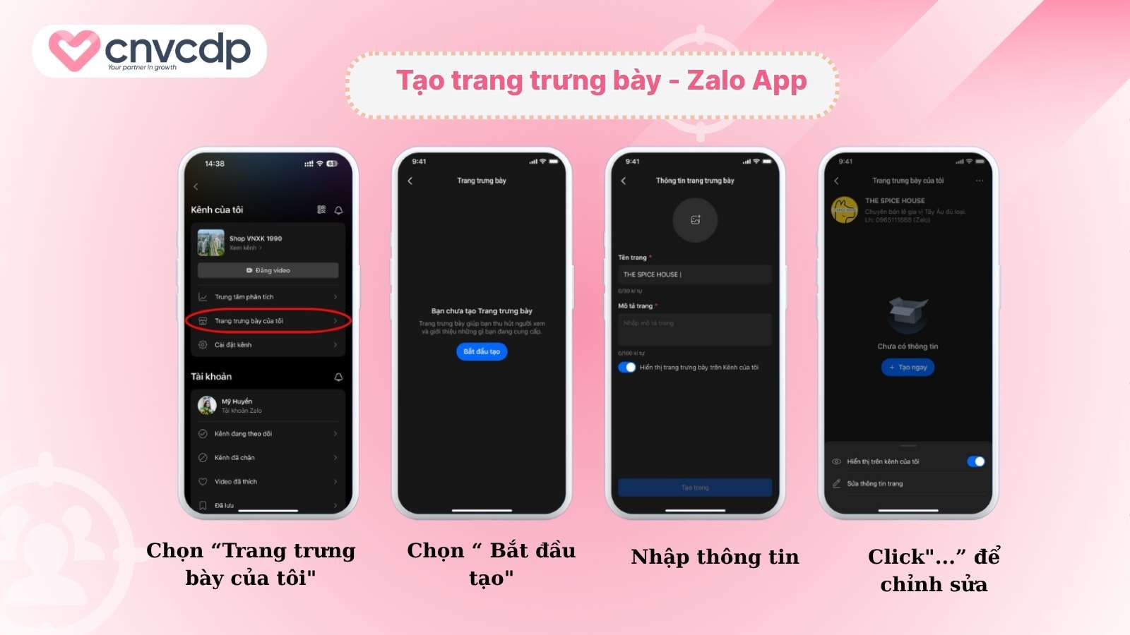 Cách kiếm tiền Affiliate trên zalo video dễ làm không cần đầu tư 11 Tao trang trung bay tren dien thoai
